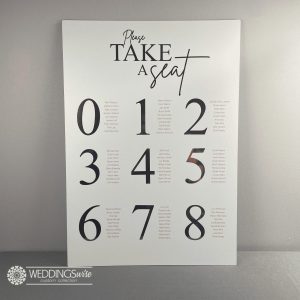 Please Take a Seat PVC Seating Chart