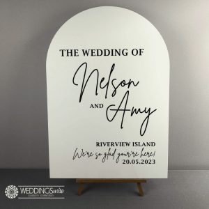 Arch Acrylic Welcome Sign