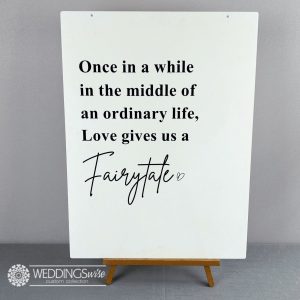 Fairytale Acrylic Welcome Sign