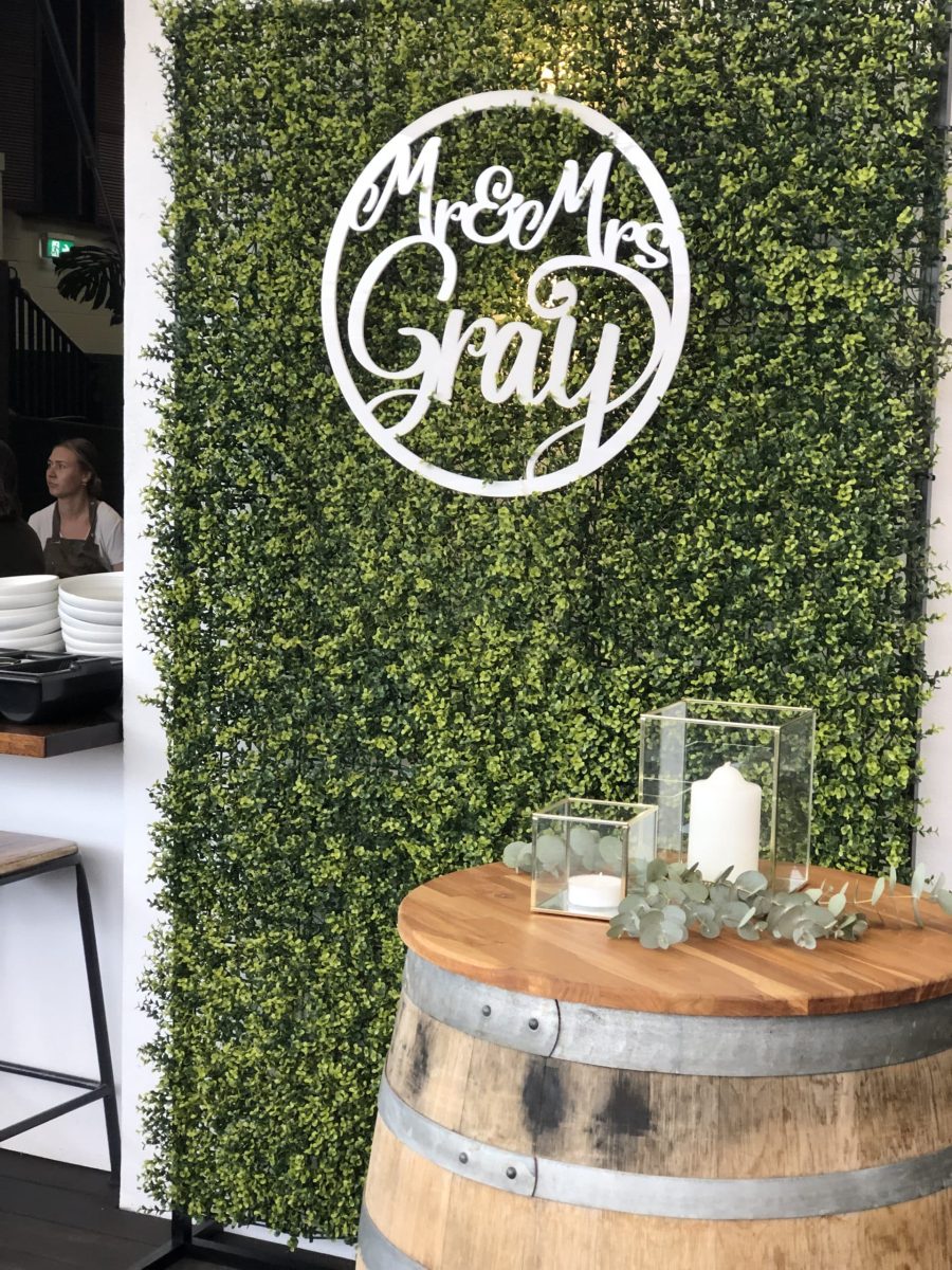 Mr & Mrs Custom Name White Acrylic Word Ring - Image 5