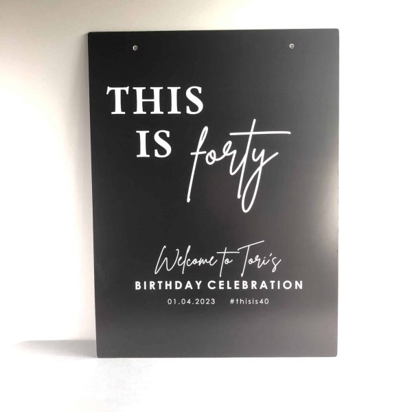 This Is Forty Birthday Sign