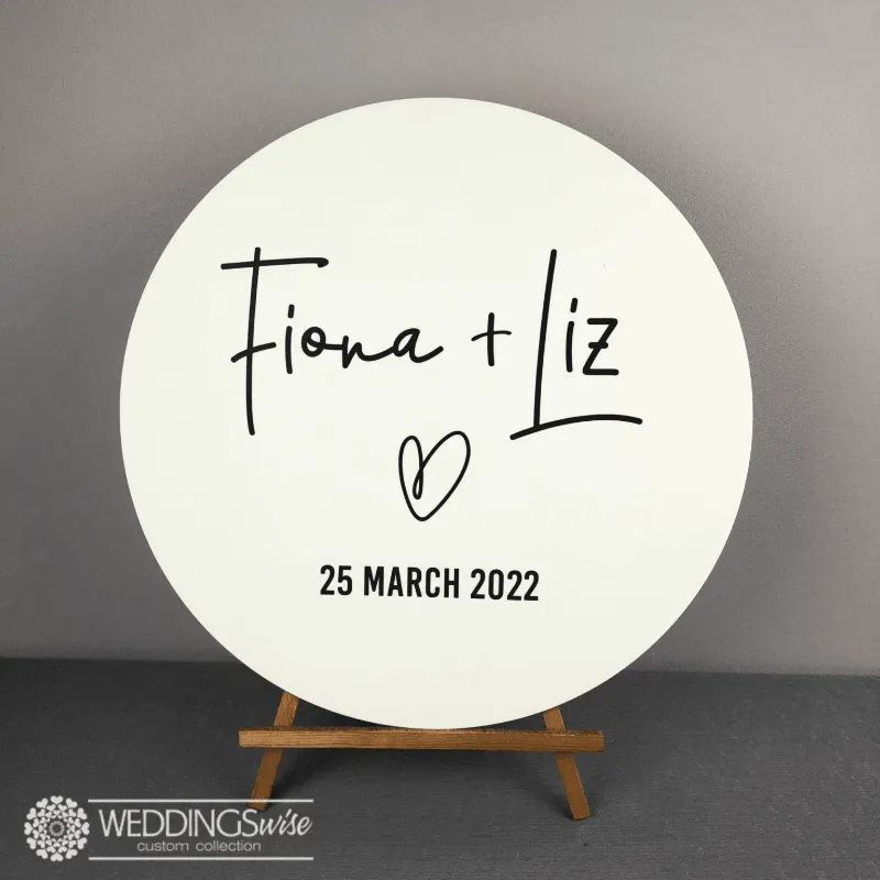 Love Heart Welcome Sign