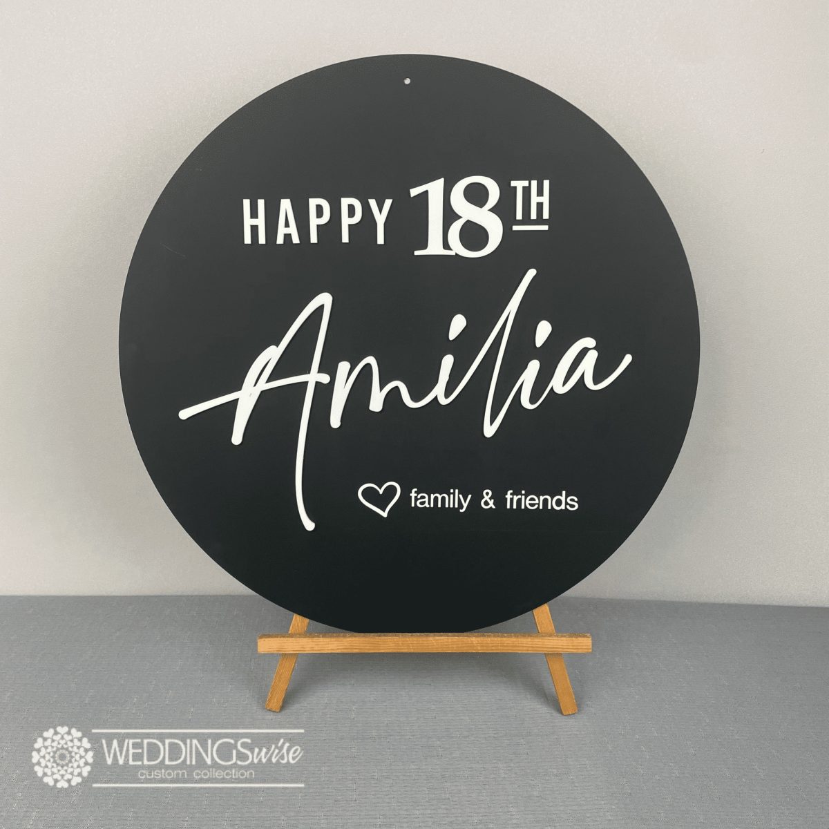 Happy 18th 3D Acrylic Sign