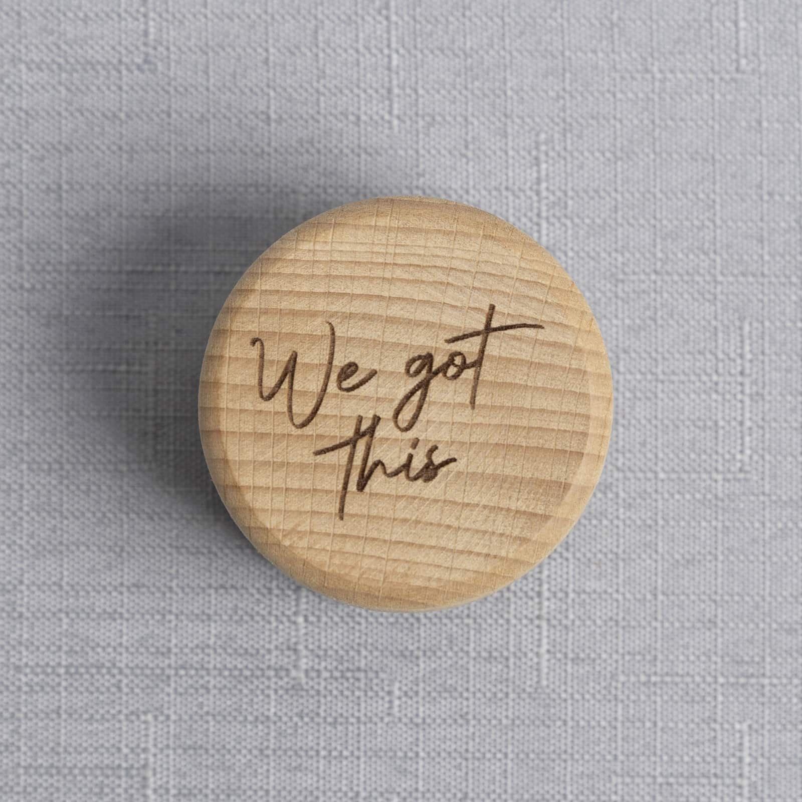 "We got this" Ring box