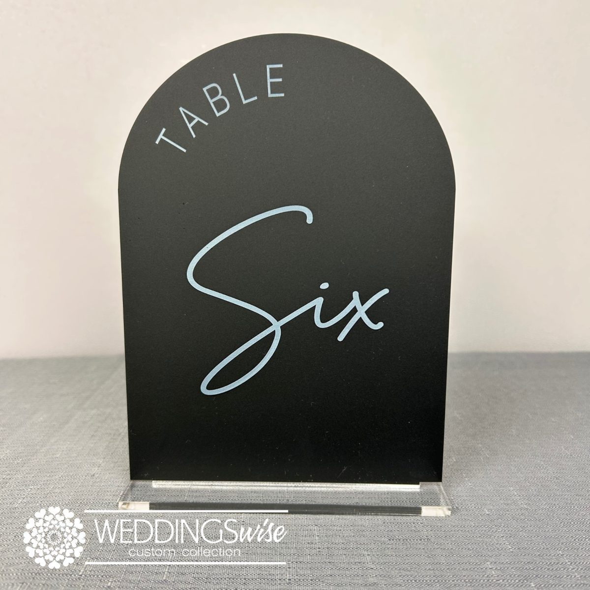 Arch Printed Acrylic Table Numbers with Stand - Image 5