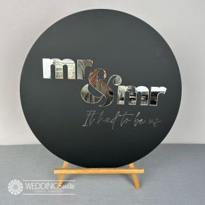 Mr and Mr 3D Acrylic Welcome Sign
