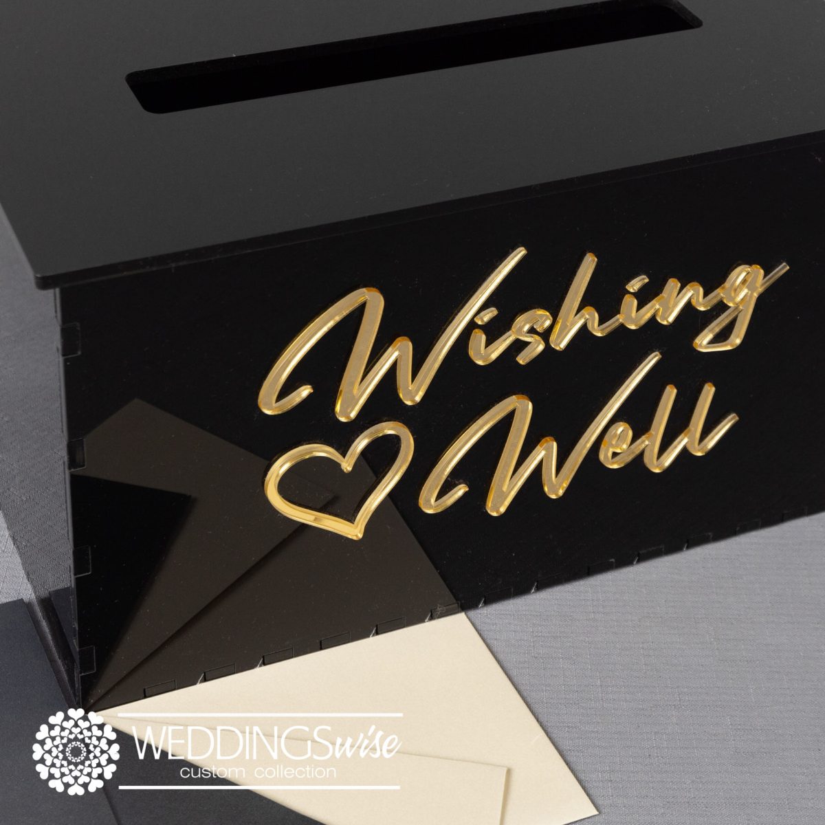 Black Acrylic Wishing Well - Image 2