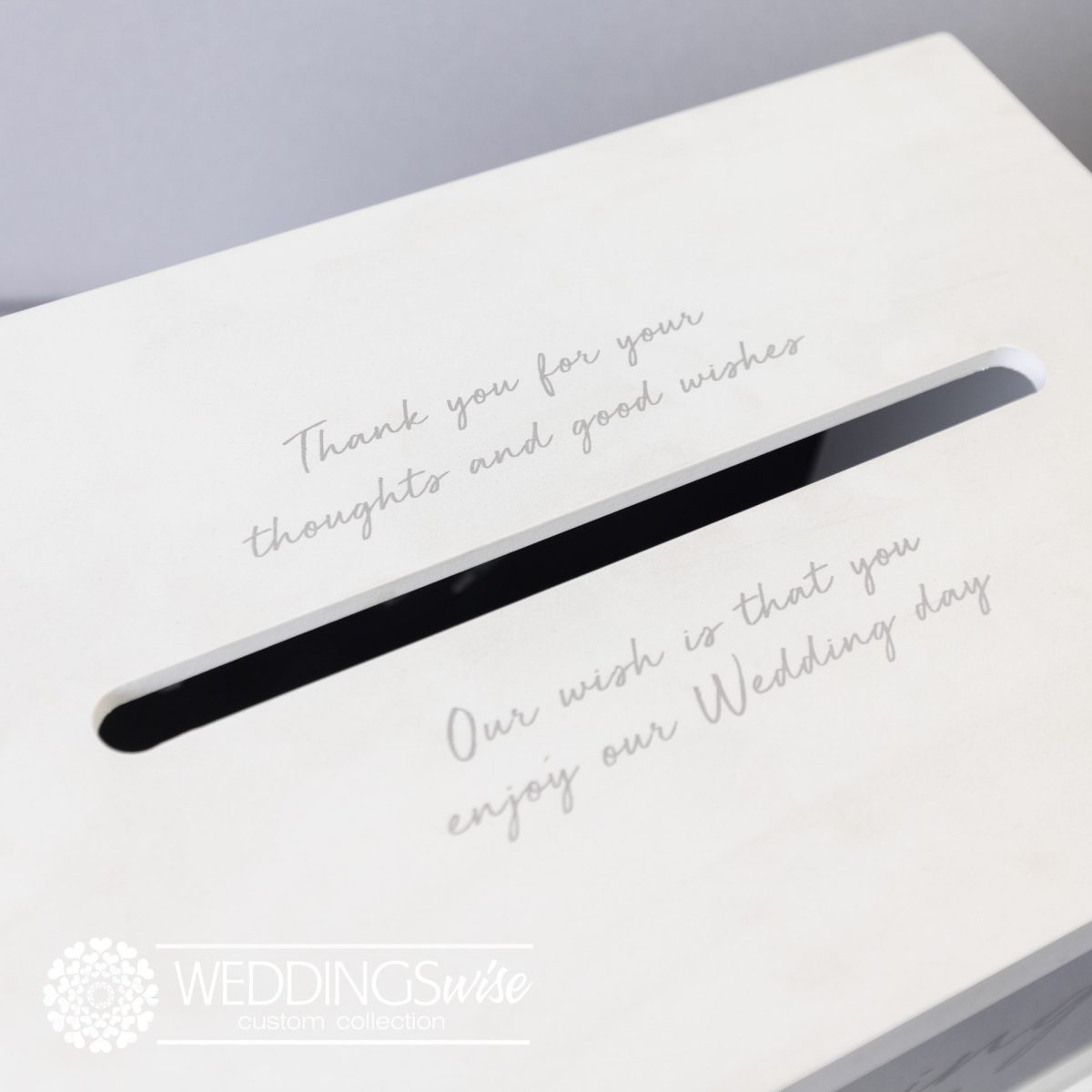 White Wishing Well with Timber Edges - Image 3