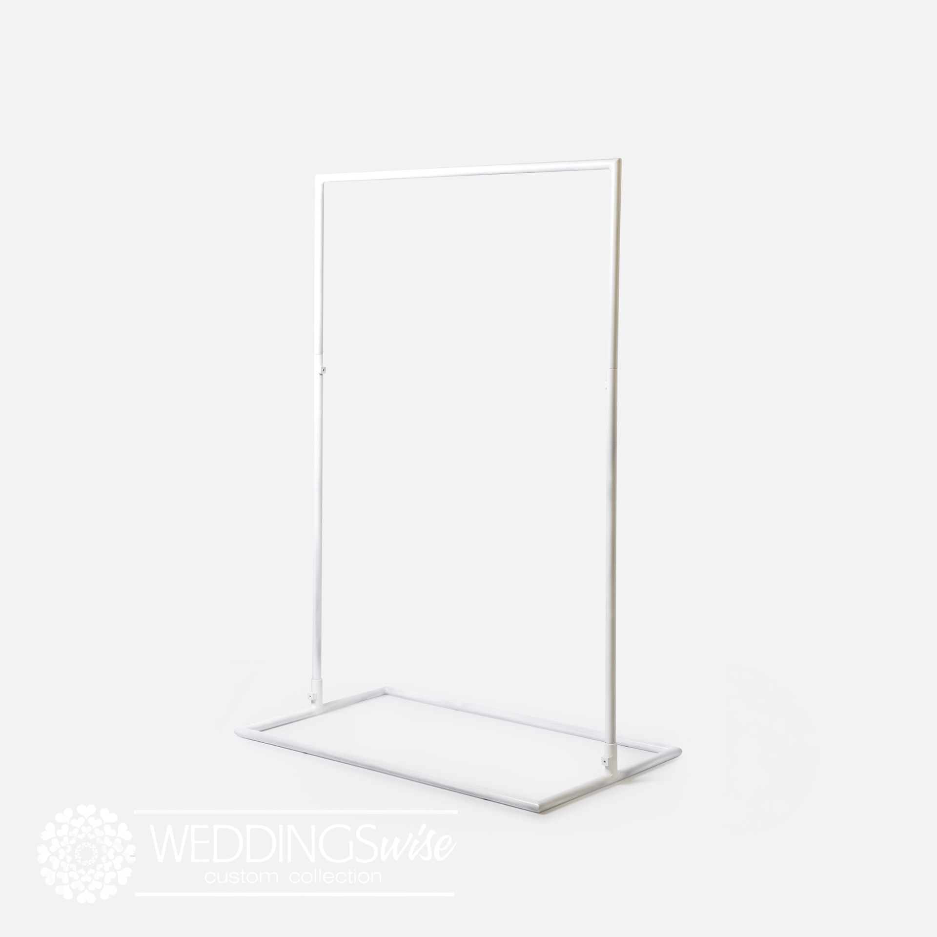 Large White Metal Swing Easel -HIRE