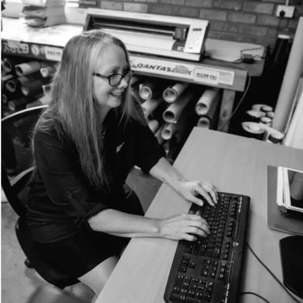 Jacqui Working on a clients wedding