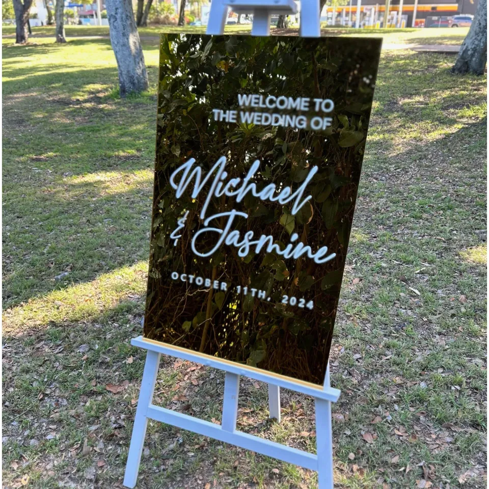 Personlised 3D and Vinyl <br> Mirrored Acrylic Welcome Sign - Image 3