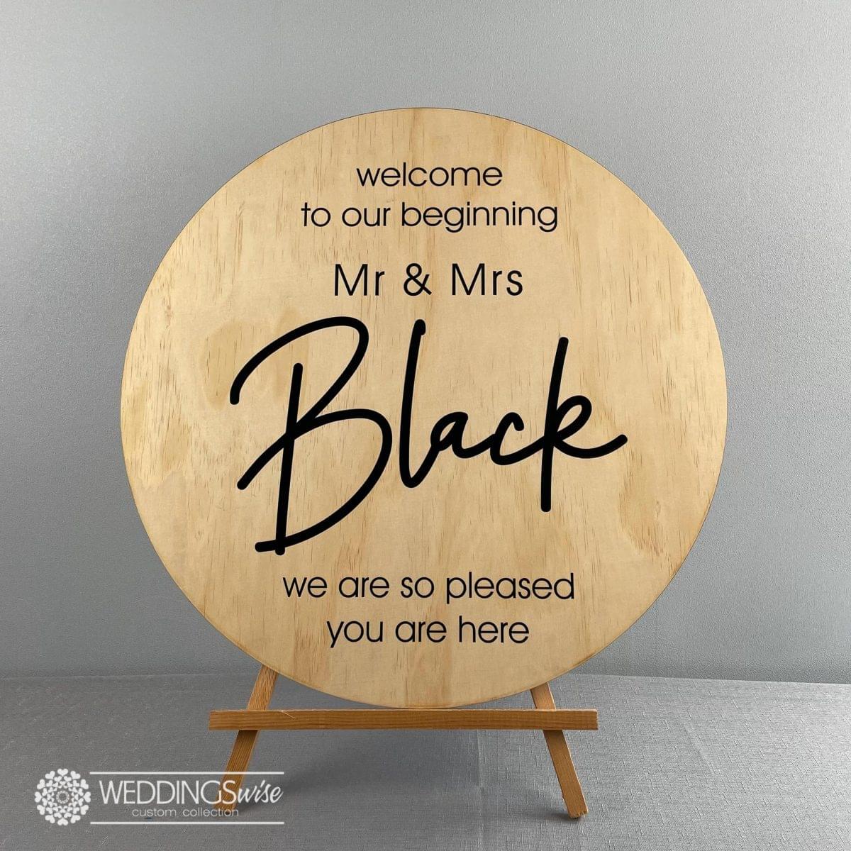 Welcome to our Beginning Timber Sign